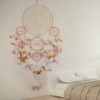 2018 new five ring wind chime ornaments creative indian dream catcher bedroom living room decoration wall hanging home ornaments