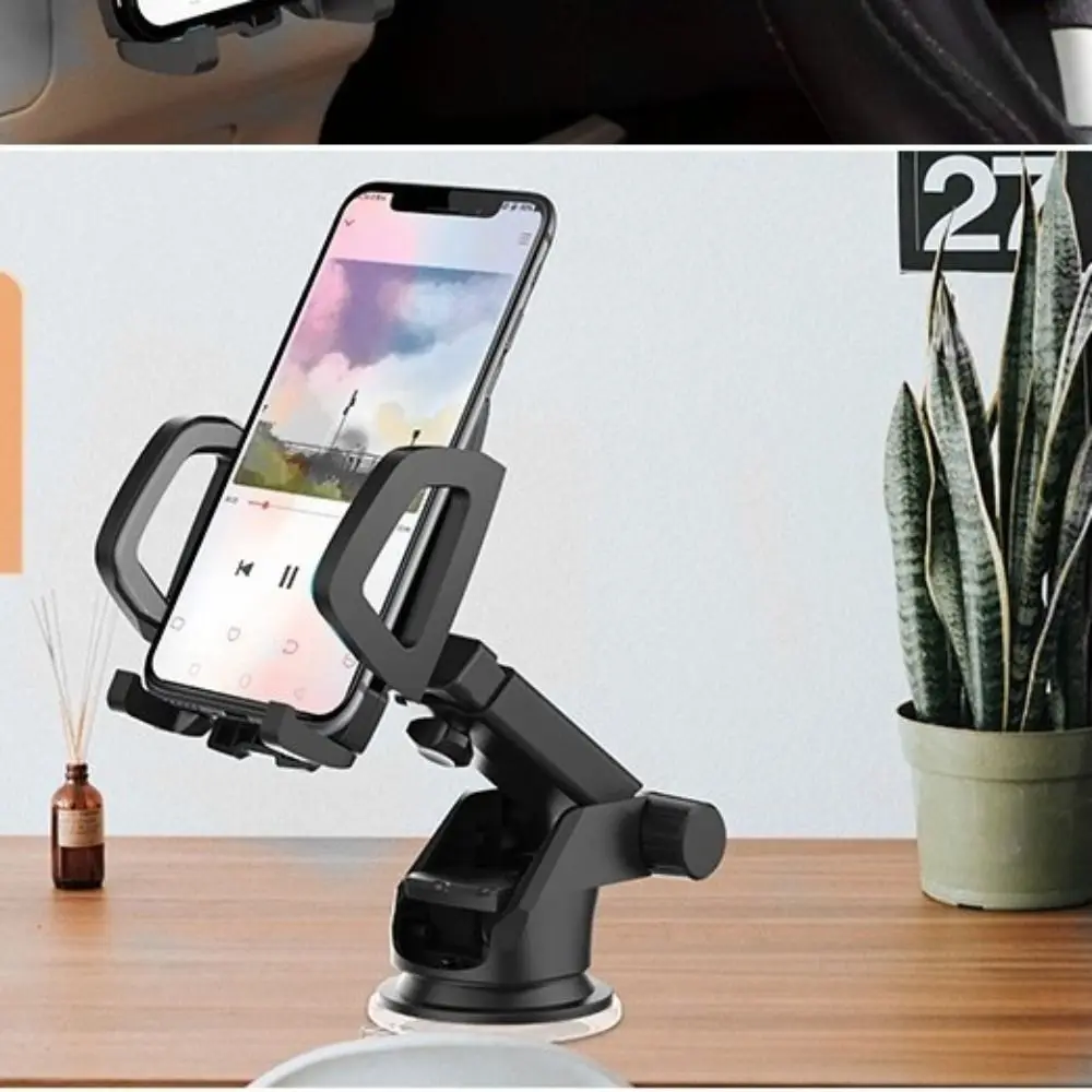 

Windscreen Dashboard Clip Auto Car Phone Mount CellPhone Bracket Car Mobile Phone Holder 360° Rotation