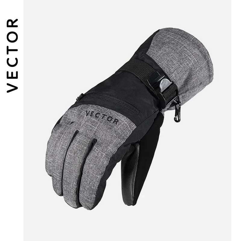 Фото Экстра толстые лыжные перчатки для мужчин и женщин с сенсорным экраном теплые