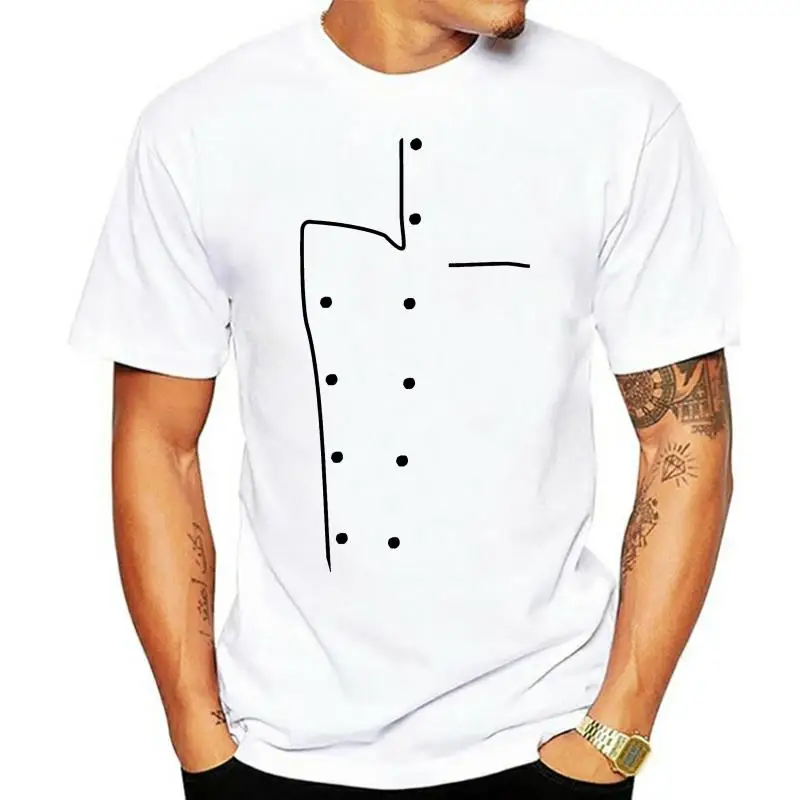 

Крутая дизайнерская футболка шеф-повара WEELSGAO 9096A, мужская летняя Стильная хлопковая футболка с коротким рукавом шеф-повара, футболка, мужск...