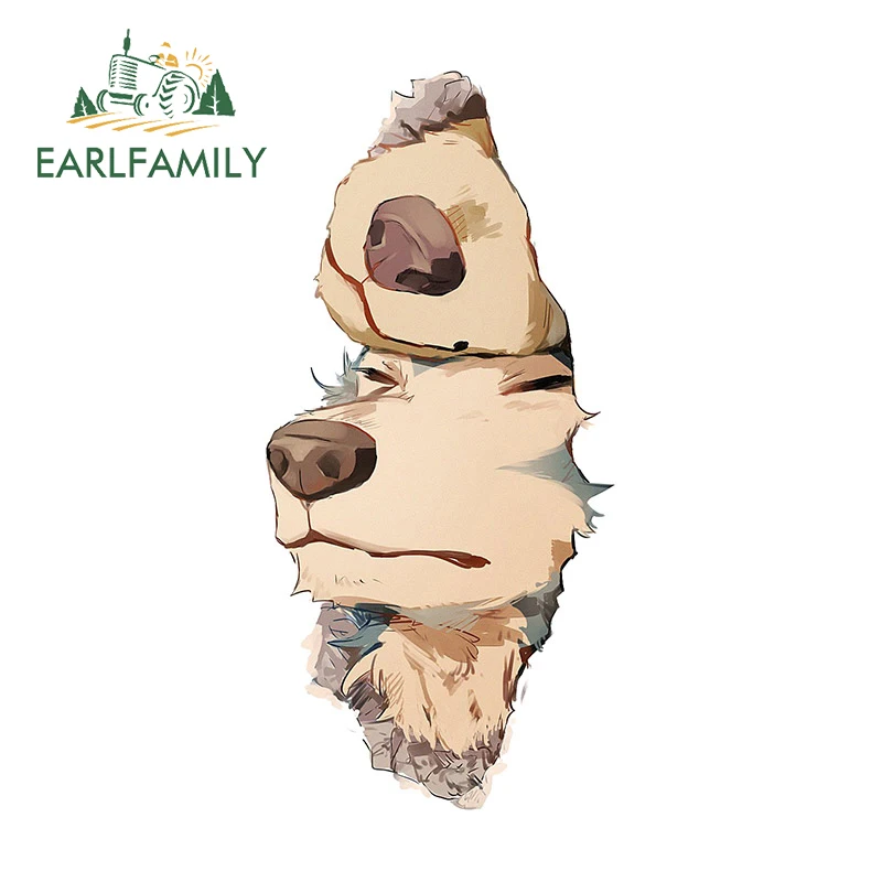 

EARLFAMILY 13cm x 6.1cm for Beastars Legoshi Car Stickers Personality Anime Decal Waterproof Sunscreen Air Conditioner Car Goods