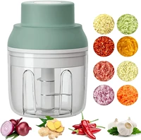 electric mini food chopper 250ml portable garlic chopper with usb charging function mini food slicer for onion vegetables