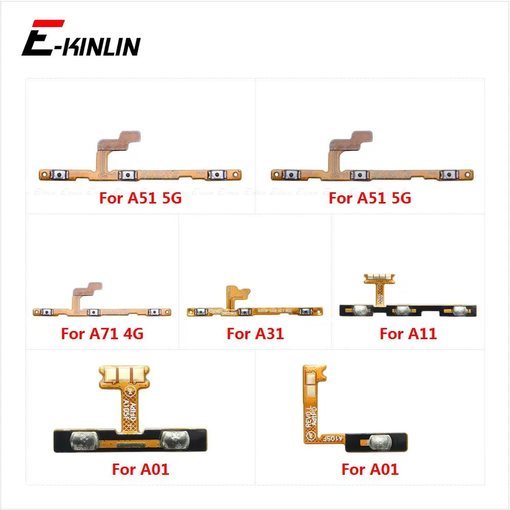 

Power On Off Button Volume Switch Key Control Flex Cable Ribbon For Samsung Galaxy A01 A11 A31 A51 A71 4G 5G Repair Part