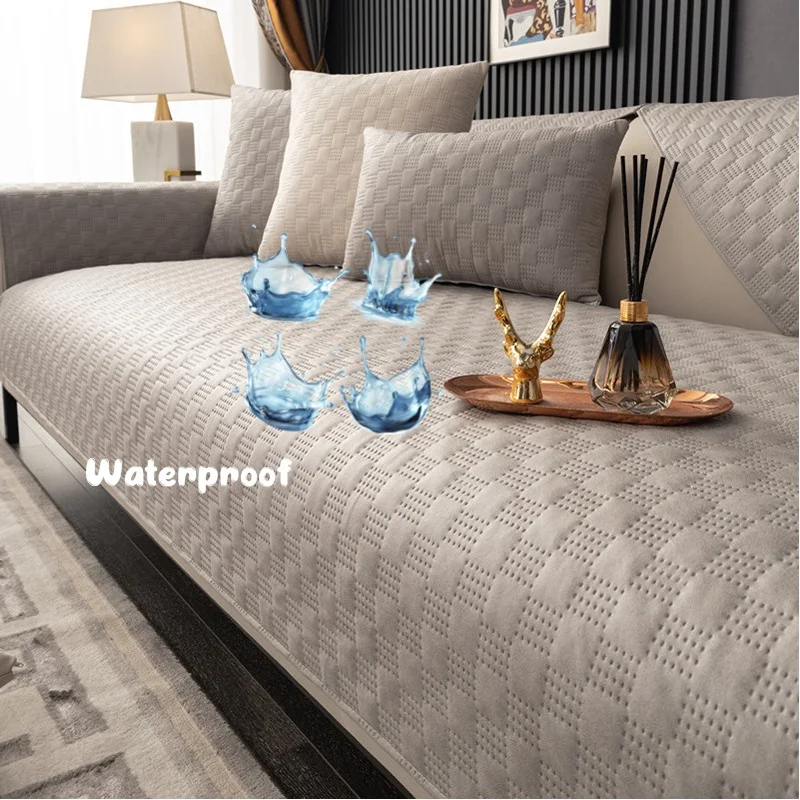 

Water Repellent Sofa Cover Technical Cloth Universal Sofa Towel Anti-slip Combination Couch Cushion Slipcover for Living Room