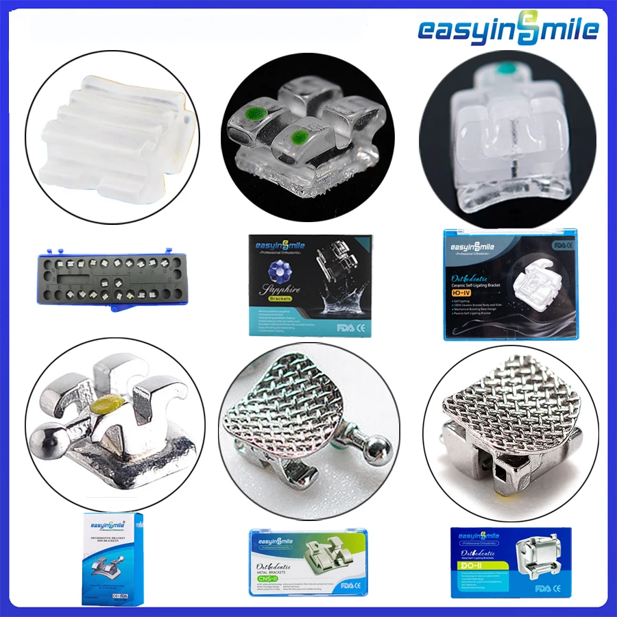 

Easyinsmile High Quality Dental Material for Orhto Bracket Mini Braces Self Ligating Metal /Ceramic braces Roth/MBT 345 022