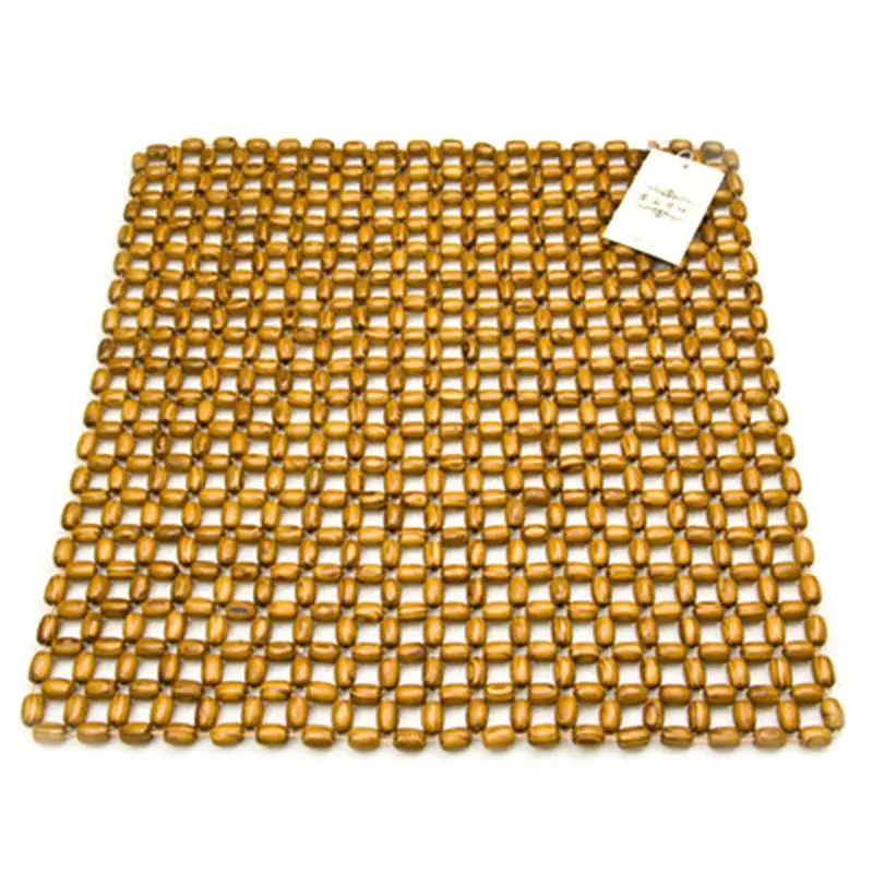 

Чехол на сиденье с деревянными бусинами, охлаждающая подушка на сиденье с деревянными бусинами, дышащая охлаждающая подушка на сиденье для офисного кресла, автомобильное кресло-каталка