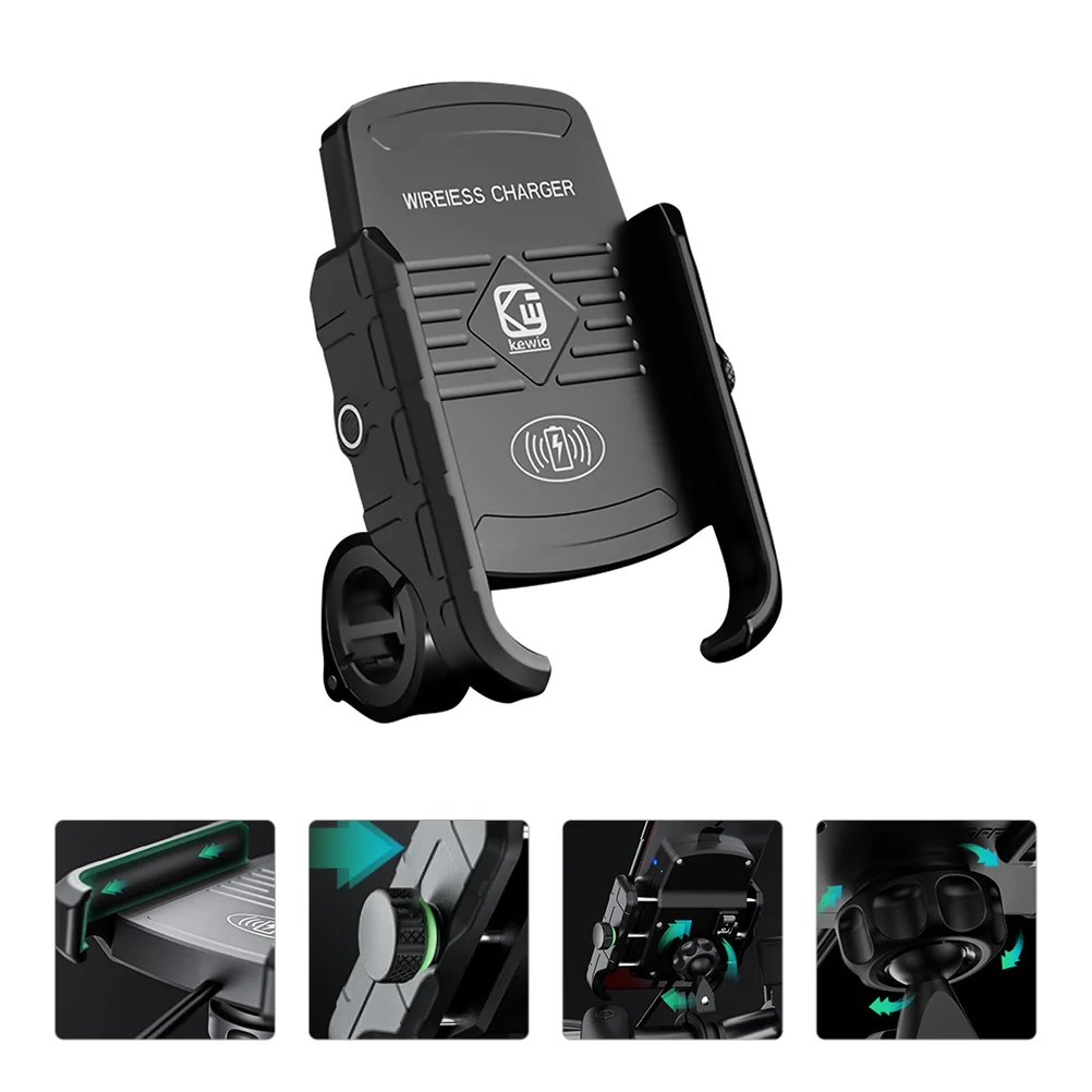 

Universal Motorbike Phone Holder Wireless Universal Motorcycle Phone Mount