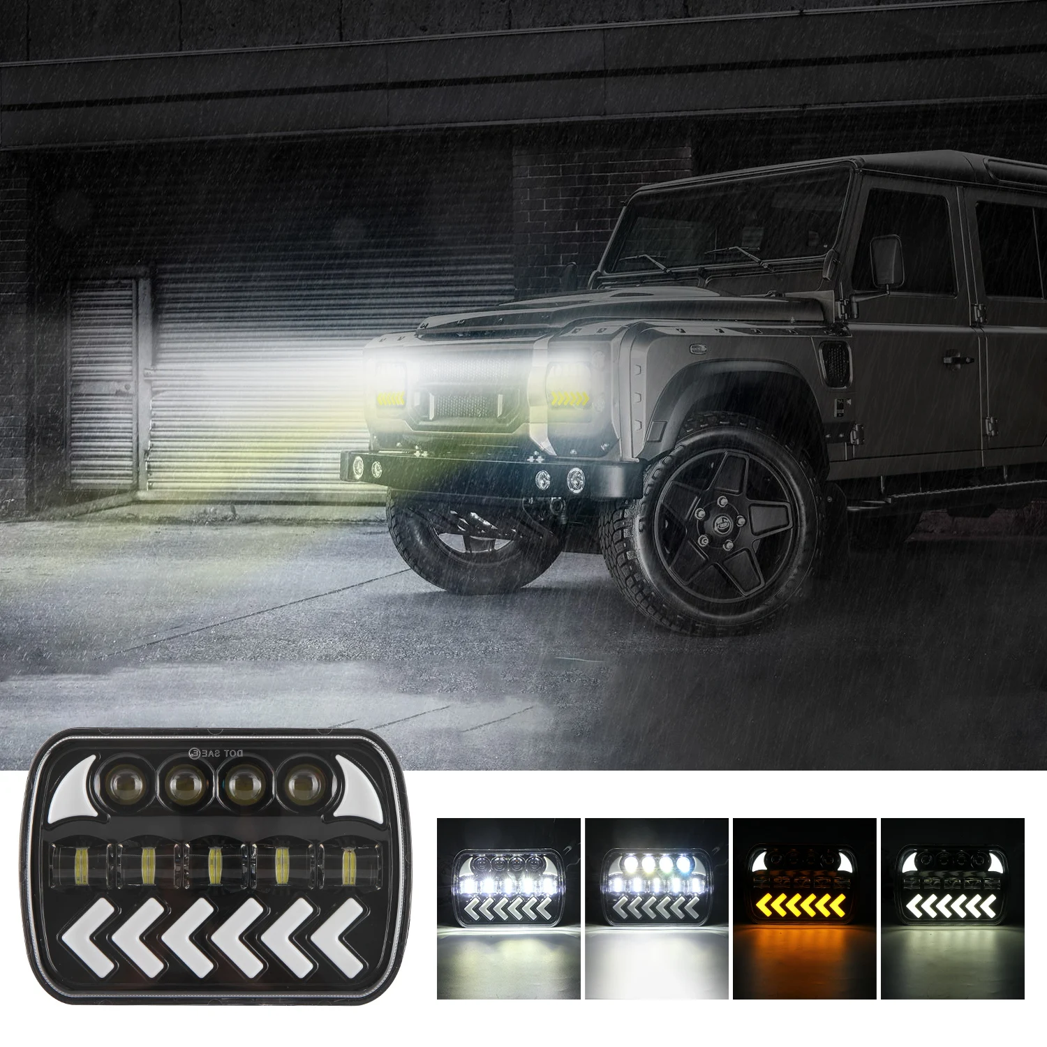 

2022 New 5/7inch Led Light Bar/Work Light 400W 200W Spot Led Work Light Bar Spot Beam for Offroad Tractor Truck 4x4 SUV CAR ATV