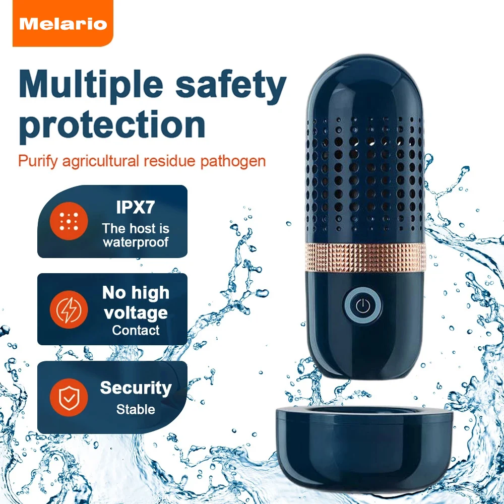 

4400 мАч машина для мойки фруктов и овощей, портативный беспроводной очиститель для дезинфекции, удаления пестицидов, грязи, стерилизации, оч...