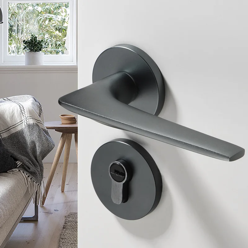 

Mute Split Door Lock Bedroom Indoor Door Lock Room Door Lock Room Door Lock Solid Wood Door Handle Magnetic Suction Handle Lock