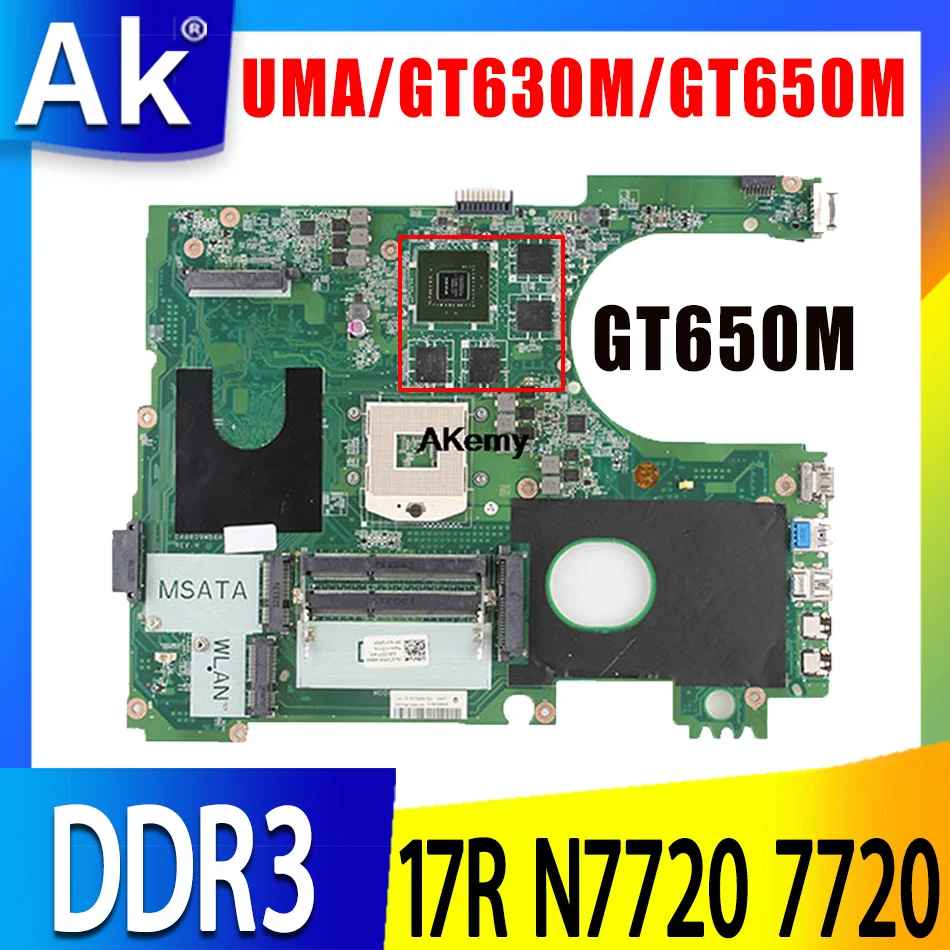 

Для Dell 17R N7720 7720 Материнская плата для ноутбука CN-072P0M DA0R09MB6H1 DA0R09MB6H3 HM77 UMA или DIS