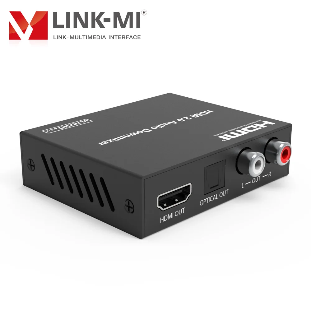 Аудиоэкстрактор HDMI 18 Гбит/с 4K при 60 Гц с аудио Downmix