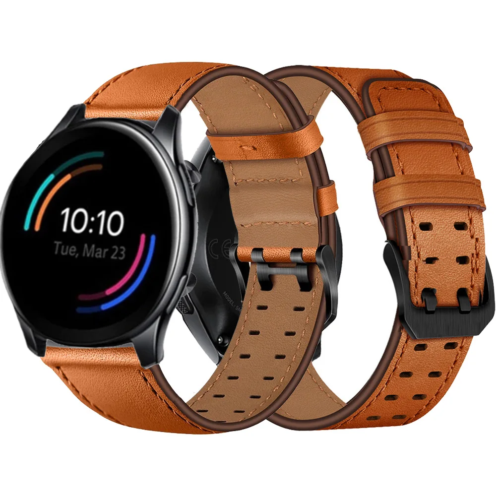 

EasyFit Leather Strap For Oneplus Watch Band wristband Bracelet One Plus Smartwatch replacement Watchstrap Accessories correa