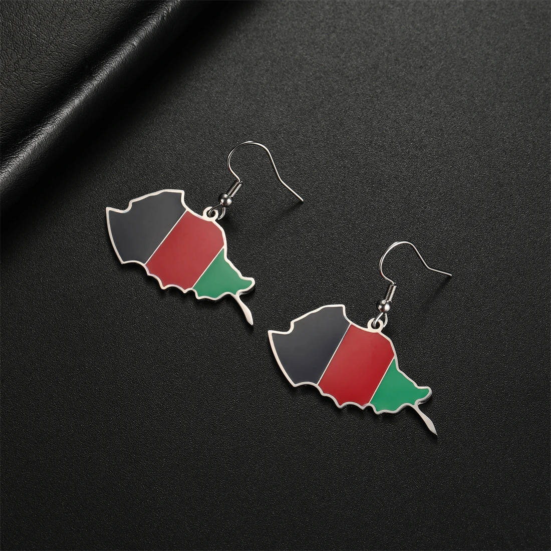 Серьги EUEAVAN с картой Афганистана из нержавеющей стали женские серьги золотого