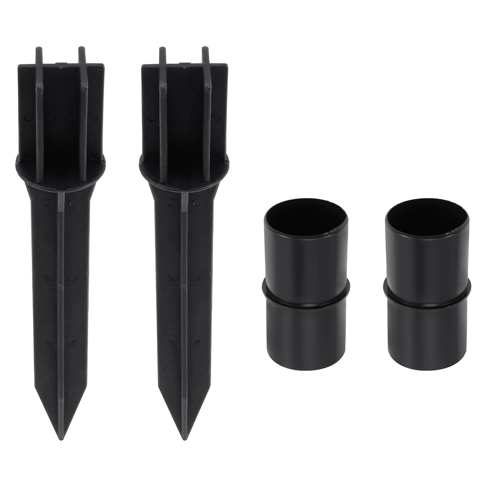 

4 Pcs Plastic Pile Ground Stakes Replacement Outdoor Light Pole Lawn Pole Spike