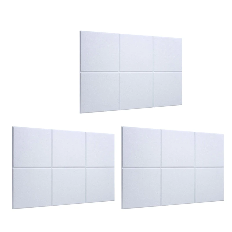 

18PCS Acoustic Absorption Panel 12Inch X 12Inch X 0.4Inch Sound Proof Padding For Echo Bass Isolation For Acoustic