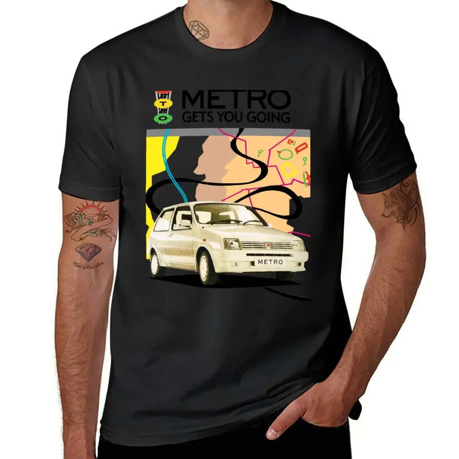 Футболка MG METRO хлопковые футболки с графическим рисунком Мужская футболка