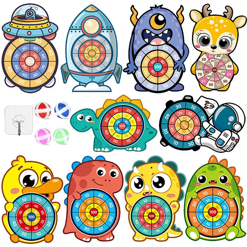 

Мультяшный липкий мяч, настольные игры, игрушки, детские игрушки для мальчиков от 3 до 7 лет, для помещений и улицы, детские спортивные игры