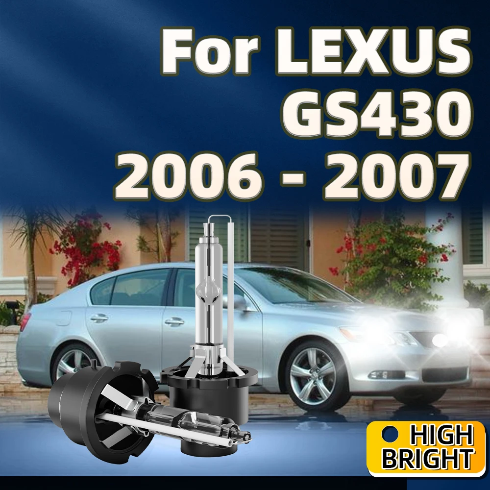 

2PCS Auto Lights D4S Xenon HID Car Bulb 35W Headlights 6000K White Bulb Replacement For LEXUS GS430 2006 2007