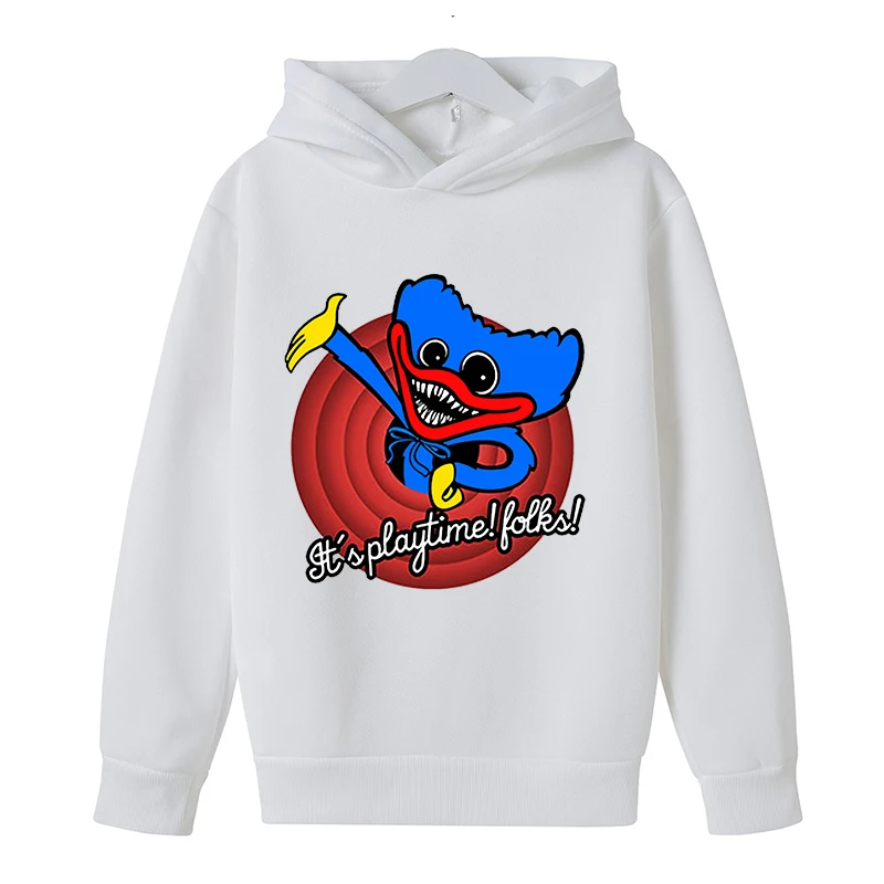 

Children Poppy Playtime Hoodie Harajuku Boys/Girls Fashion Huggy Wuggy Sweatshirt Autumn Horror Game Long Sleeve Kids Clothes