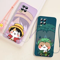 one piece cartoon character for realme gt neo2 master narzo 50i 50a c21y c17 c11 c2 xt x2 x7 q3s pro liquid rope phone case capa