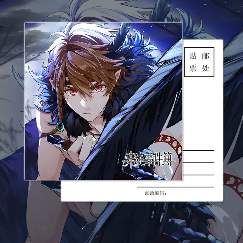 Популярная фотография Raven оригинальная маленькая открытка лазерный билет милая