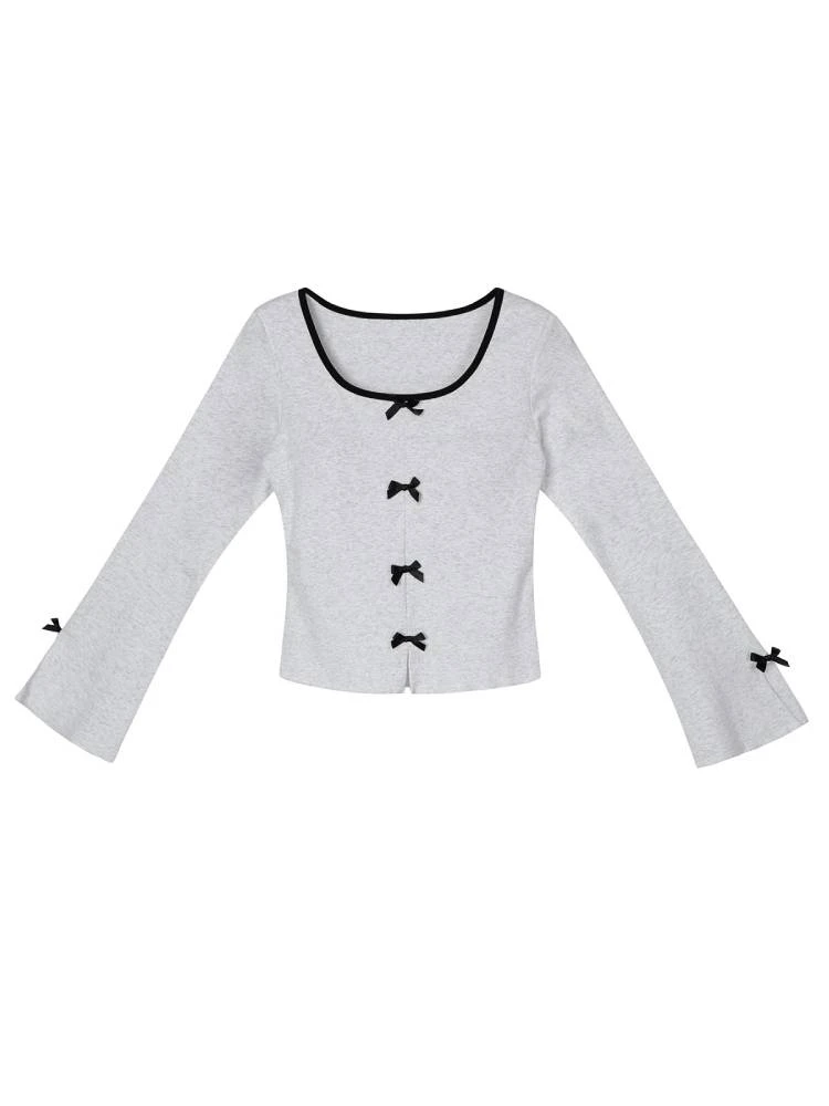 Женская рубашка с длинным рукавом облегающая короткая нагрудными подкладками