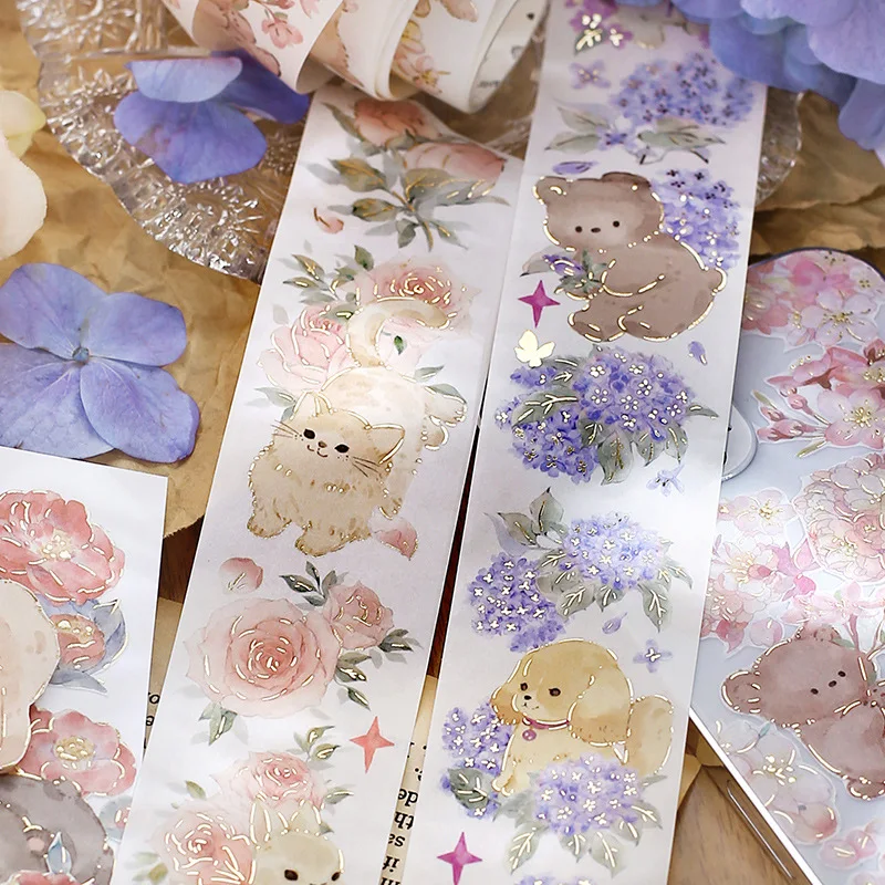 

10pcs/1lot Decorative Adhesive tapes Hanano Psalms Masking Tapes cartoon diary Scrapbooking DIY Scrapbooking Stickers