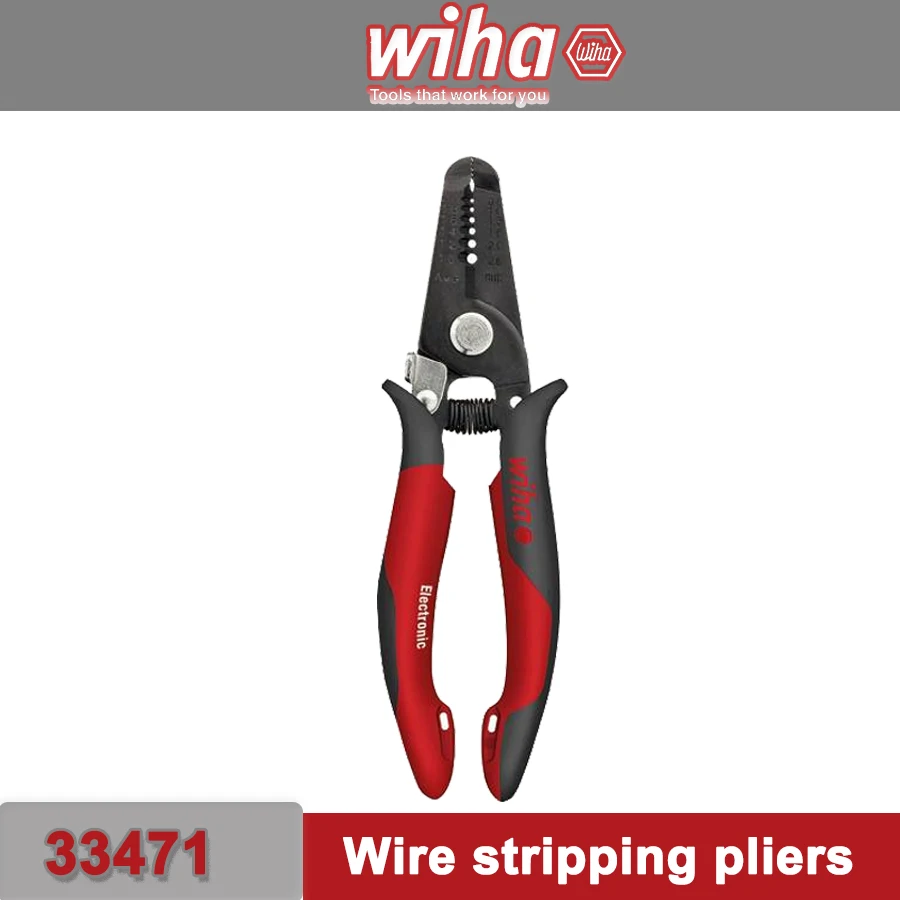 Электронные плоскогубцы для зачистки проводов WIHA длина 180 мм 0 81-2 59 мм2 инструмент