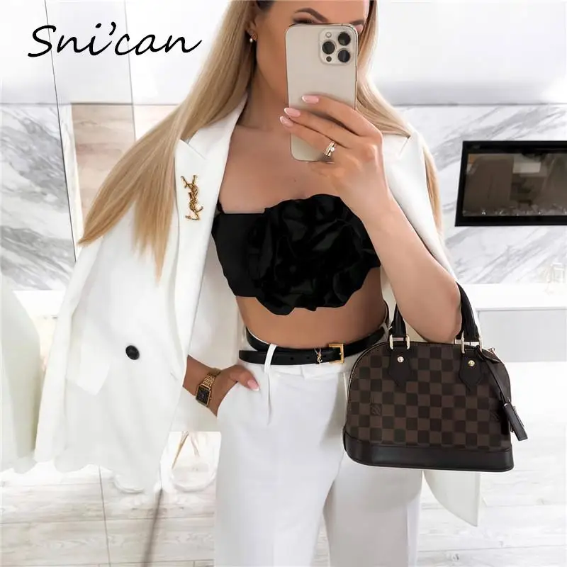 

Женские пикантные майки с цветочным принтом розы, женский жилет на бретелях-спагетти, модная летняя блузка, женские майки, короткие шикарны...