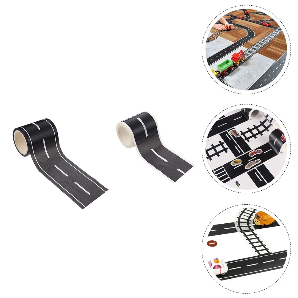 

Tape Road Sticker Stickers Car Railway Play Traffic Track Washi Black Maskingtoy Kids Diy Race Roll Adhesive Sign Duct Highway