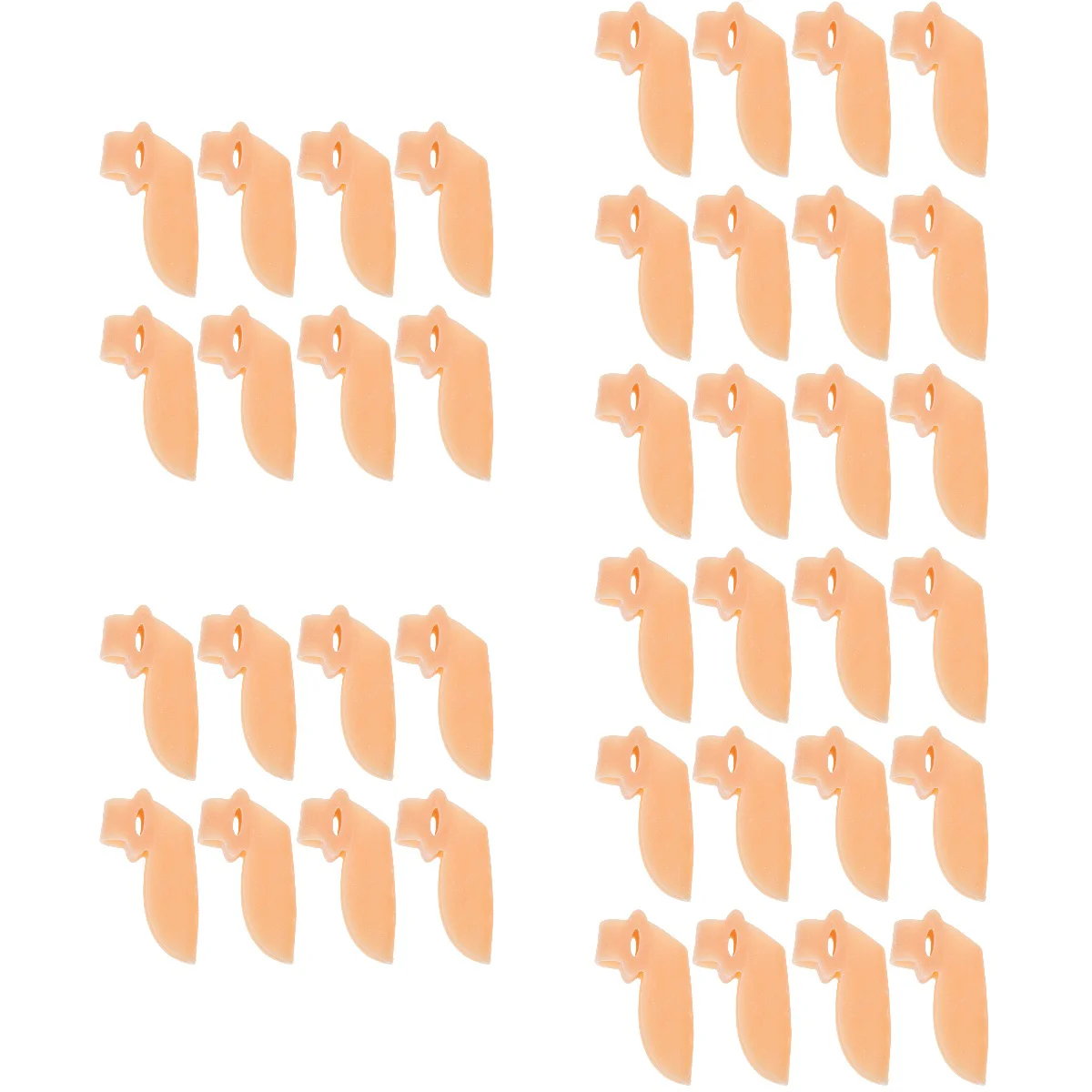 

20 Pairs of Toe Separator Silicone Hammer Toe Corrector Household Bunion Corrector