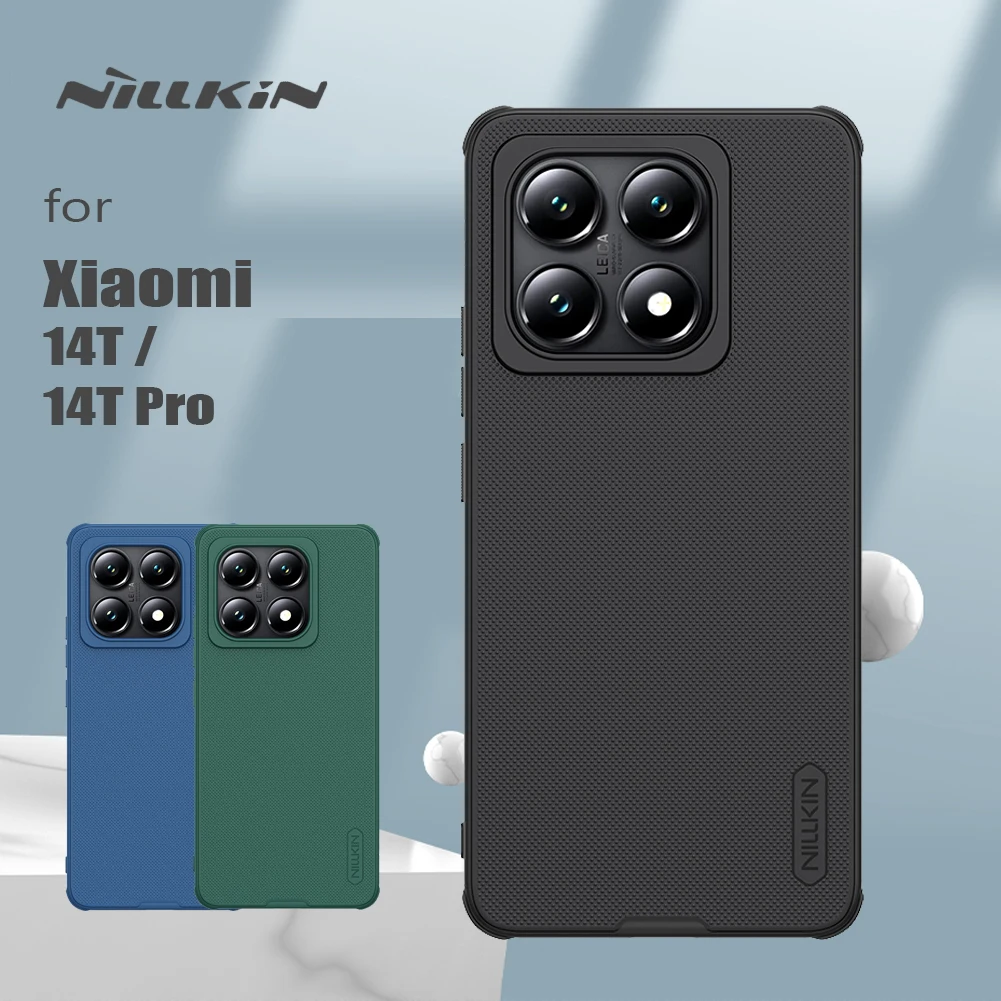 Для Xiaomi Mi 14T Pro/14T 5G Nillkin Чехол Super Frosted Pro 360 PC ТПУ Бампер Матовая защита камеры Задняя