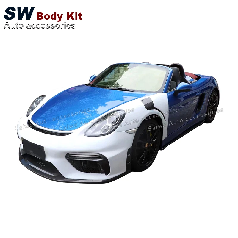 Комплект кузова GT4 из частичного углеродного волокна для Porsche 981 Boxster Cayman 2013-2015