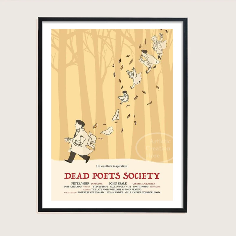 Картина с надписью Dead Poets для спальни кофейни бара |
