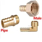 Латунные соединители для труб, 6 мм, 8 мм, 10 мм, 12 мм, 14 мм, 16 мм, 19 мм, с зазубриной, 18 дюйма, 14 дюйма, 38 дюйма, 12 дюйма, латунные соединительные фитинги