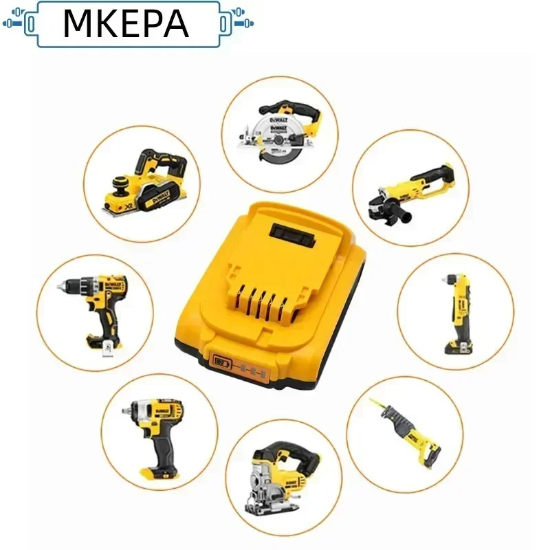 Фото Литий-ионная аккумуляторная батарея DCB200 20 В, 2000/4000 мАч для Dewalt DCB203 DCB181 DCB180 DCB200 DCB201 DCB201-2 L50 №5