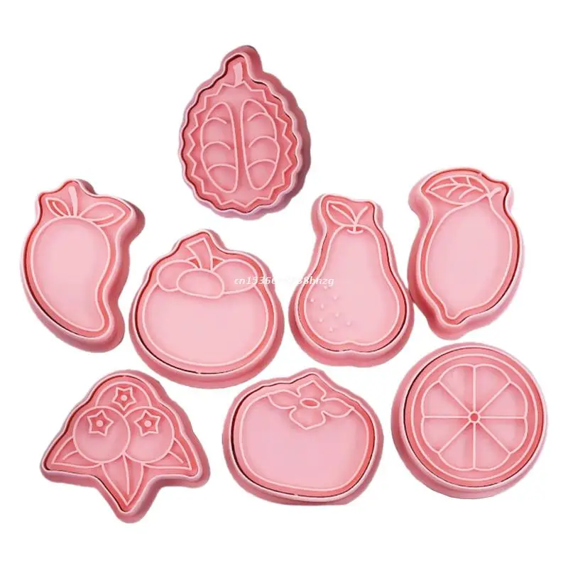 

Набор из 8 формочек для печенья, фруктовая серия, форма для печенья, инструмент для выпечки, кухонная посуда, пластиковый материал, товар для выпечки, Прямая поставка