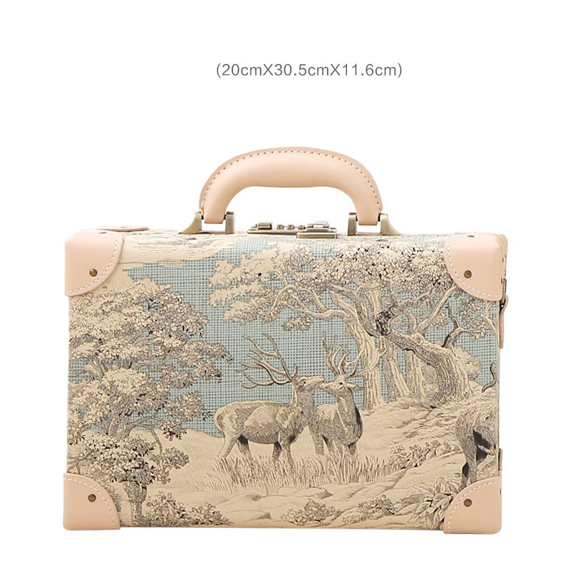 

2023 миниатюрный женский чемодан, маленький Кодовый чемодан для учеников, маленький высококлассный чемодан, 13-дюймовая коробка