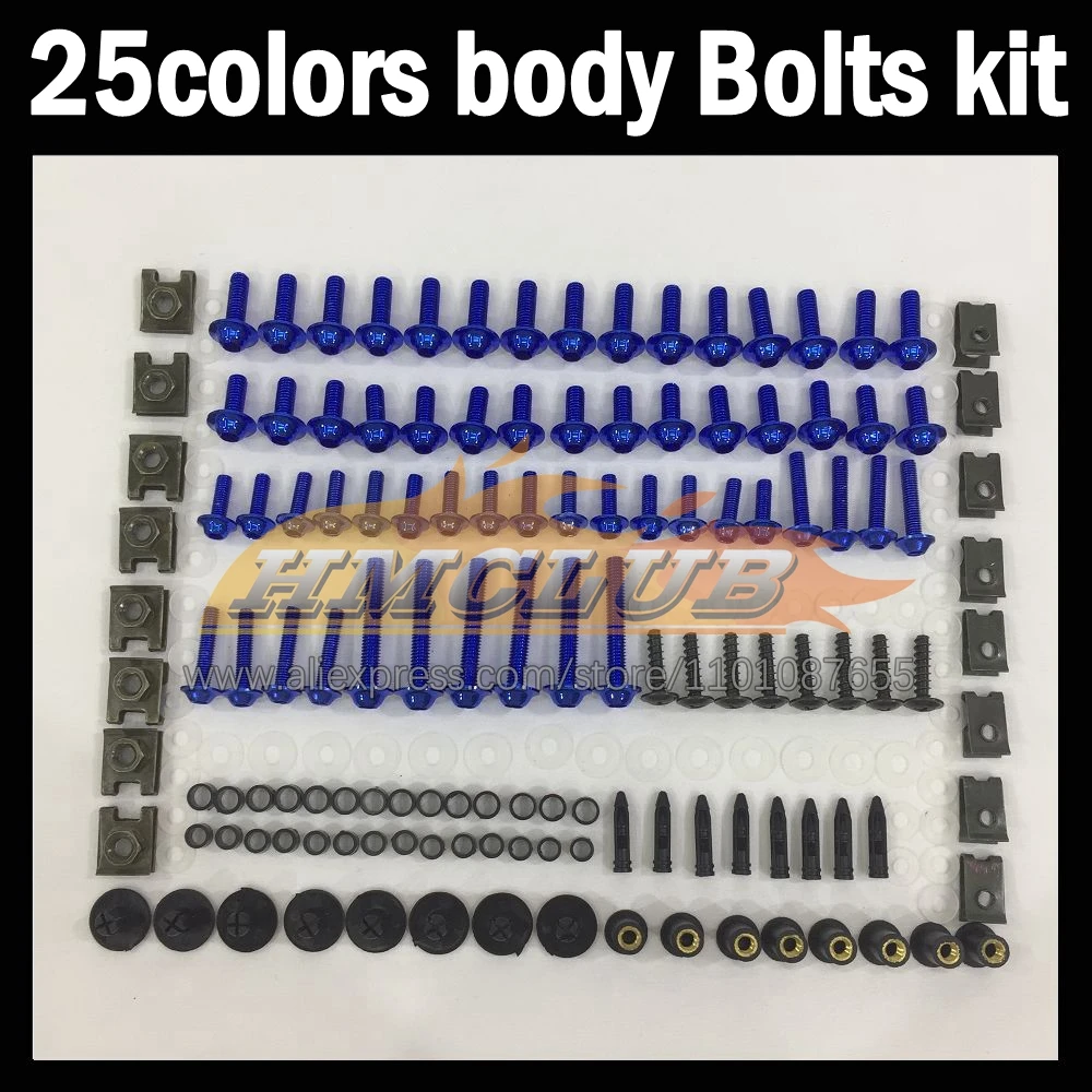 

268ps Full Screws Kit Body bolt For YAMAHA YZF R1 YZF-R1 YZFR1 15 16 17 18 19 2015 2016 2017 2018 2019 Fairing bolts screw NutS