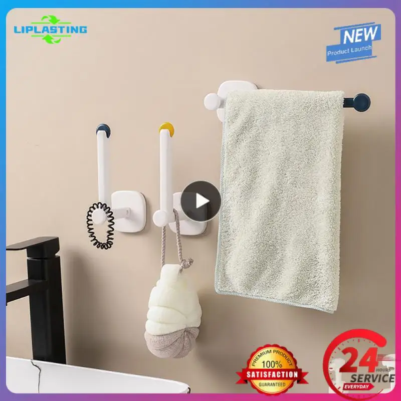 

1~5PCS Multifunctional Bathroom Holder Portable Hooks L-shape Wall Mounted Kitchen Rack Storage Hangers Punch-free Cloth Hanger