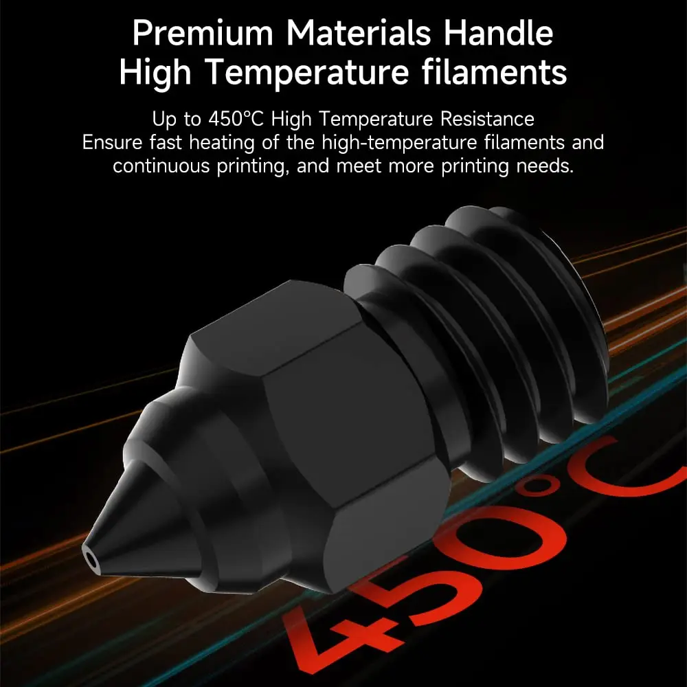 Фото Сопла CREALITY MK8 для сопла CR 6 SE CR5 Pro/Ender 3 S1 pro/CR10 V2/Ender5 Сопло 0,2/0,4/0,6/0,8 мм, латунь, медь, твердый №4