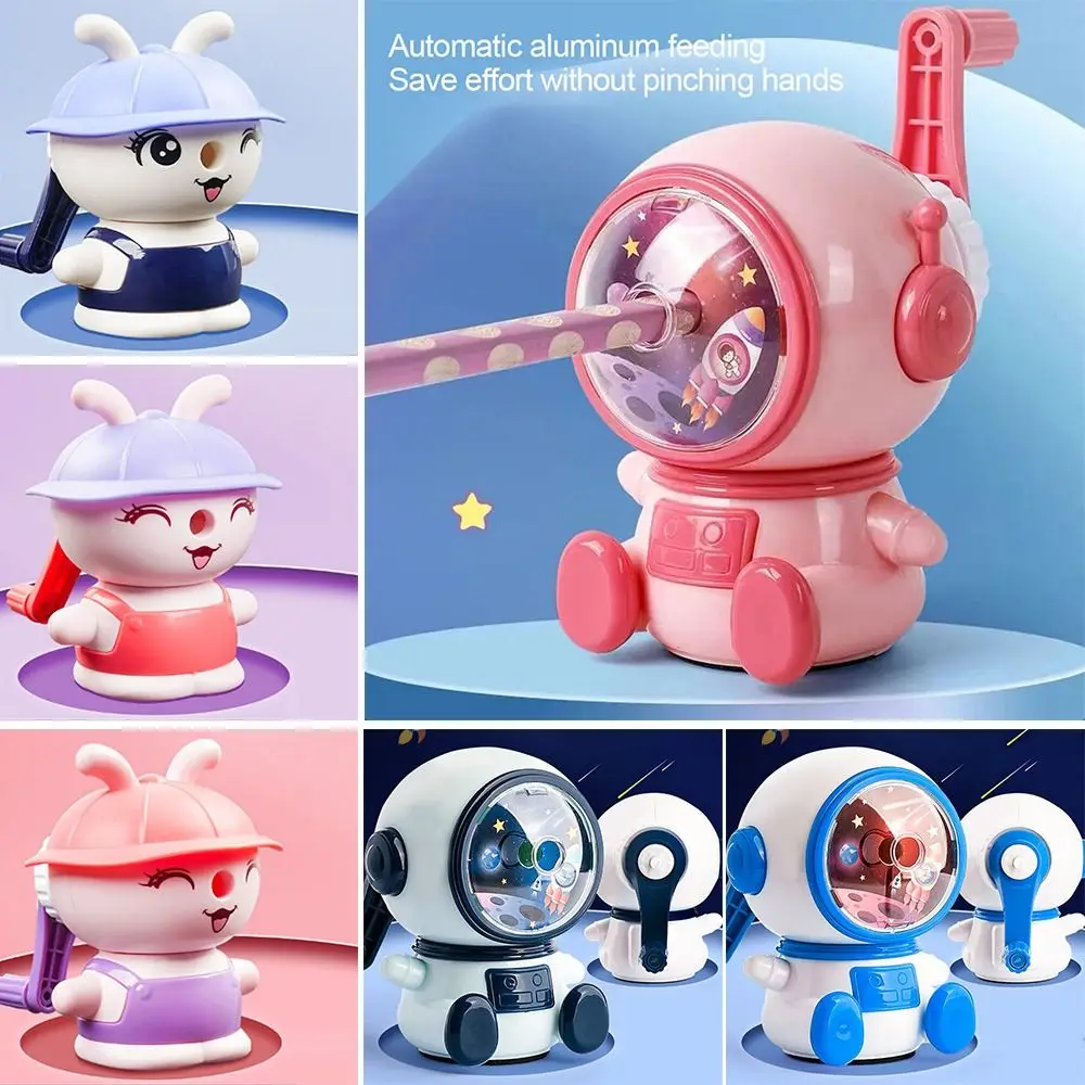 

Prize Anti Sticking Lead Cartoon Automatically Enters Lead Hand-cranked Mechanical Tool Third Gear Adjustable Pencil Sharpener