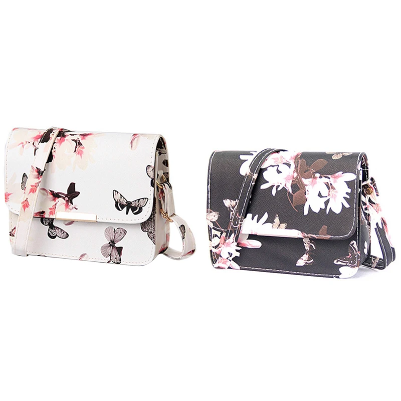 

New Ladies Single Shoulder Small Bag Butterfly Love Flower Mini Square Handbag Fashion Diagonal Crossbody Bag