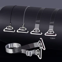 silicone clear bra straps transparent invisible strap detachable adjustable silicone womens elastic belt intimates accessories