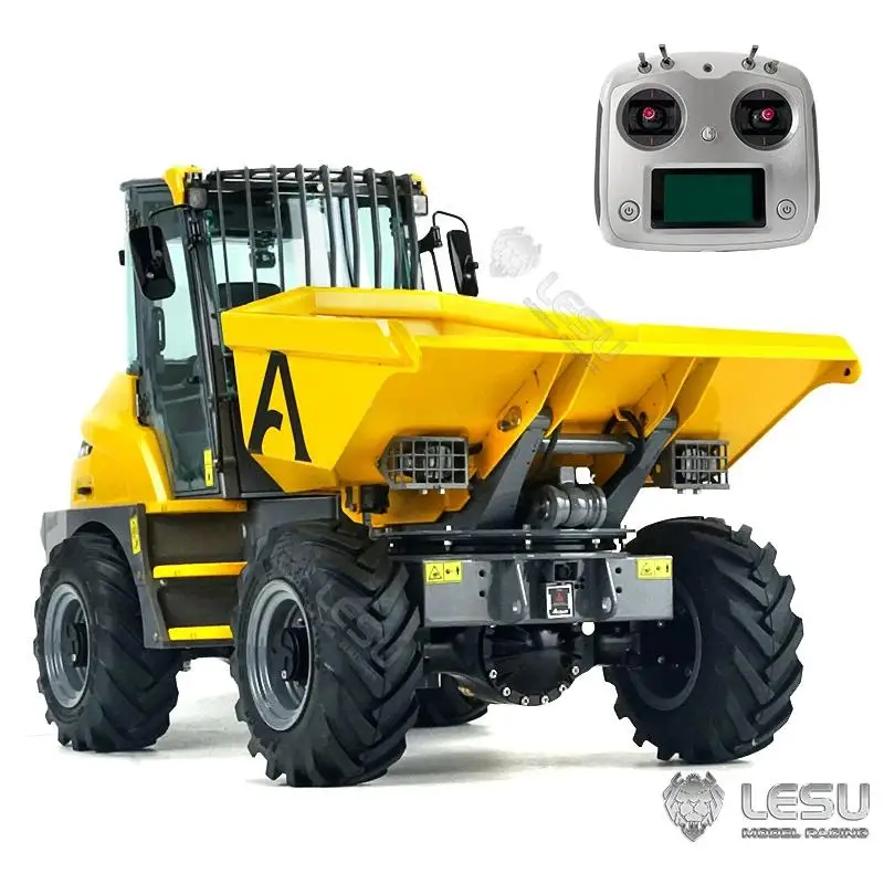 Фото LESU 1/14 4X4 шарнирный самосвал AOUE Металлическая гидравлическая игрушечная модель серии 6MDX №4