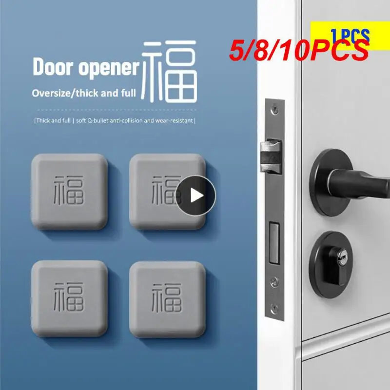 

5/8/10PCS Stopper Door Mute Stickers Thickening Rubber Protection Pad Home Products Wholesale Creative Door Fender Doorknob 2023