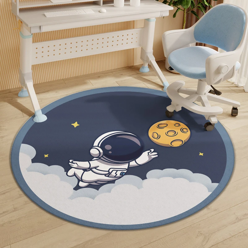 

Cute Panda Cartoon Rug for Bedrooms Round Carpet for Living Room Non-slip Beautiful Kids Room Decoration Home Anime Rug Door Mat