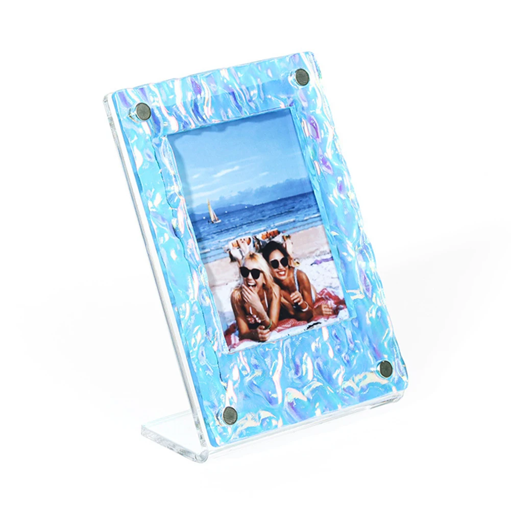 Акриловый держатель для фотографий Настольная Фотография фотография L-образной