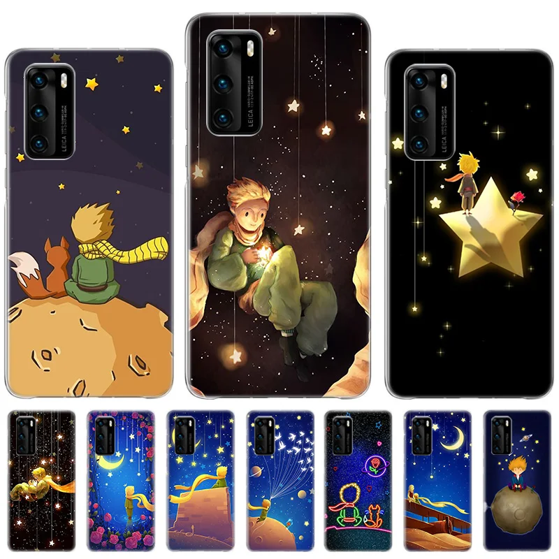

Art Little Prince Luxury Case For Huawei P50 P40 P30 P20 P10 lite Cover For Huawei Mate 20 10 Pro Anti-fall Coque